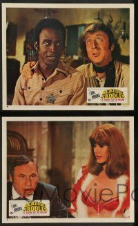 8r149 BLAZING SADDLES 16 French LCs '74 Mel Brooks' western, Cleavon Little, Gene Wilder!