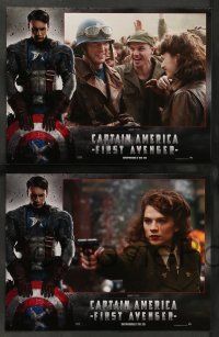 8r294 CAPTAIN AMERICA: THE FIRST AVENGER 6 French LCs '11 Hugo Weaving, Chris Evans in title role!