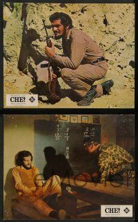 8r148 CHE 17 French LCs '69 art of Omar Sharif as Guevara, Jack Palance as Fidel Castro!