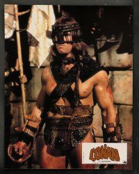 8r196 CONAN THE BARBARIAN 11 style B French LCs '82 Arnold Schwarzenegger & sexy Sandahl Bergman!