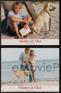 8r252 MARLEY & ME 8 French LCs '08 Owen Wilson, sexy Jennifer Aniston, great dog images!