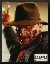 8r258 NEW NIGHTMARE 8 French LCs '94 great different image of Robert Englund as Freddy Kruger!