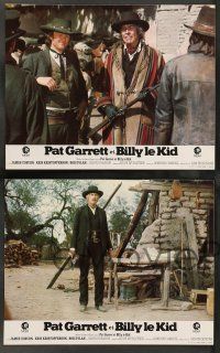 8r211 PAT GARRETT & BILLY THE KID 9 French LCs '73 Sam Peckinpah, James Coburn, Kris Kristofferson!