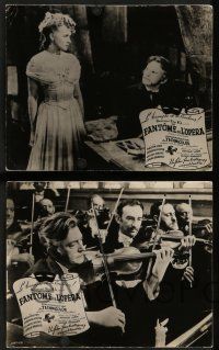 8r262 PHANTOM OF THE OPERA 8 French LCs '43 Claude Rains, Nelson Eddy, Susanna Foster, horror!