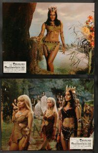 8r147 PREHISTORIC WOMEN 18 French LCs '66 Hammer adventure, great images of sexy cave babes!