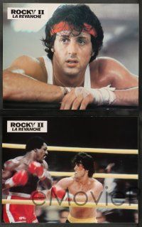 8r184 ROCKY II 12 French LCs '79 Sylvester Stallone, Carl Weathers, Burgess Meredith, boxing!