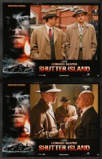 8r334 SHUTTER ISLAND 4 French LCs '10 Martin Scorsese, cool images of Leonardo DiCaprio!