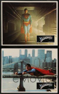 8r143 SUPERMAN 24 French LCs '78 Christopher Reeve, Gene Hackman, Margot Kidder, Marlon Brando!