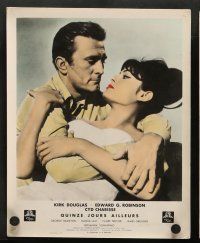 8r154 TWO WEEKS IN ANOTHER TOWN 16 French LCs '62 Kirk Douglas, Cyd Charisse, Edward G. Robinson!
