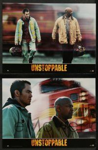 8r326 UNSTOPPABLE 6 French LCs '10 images of Denzel Washington, Chris Pine, Tony Scott thriller!