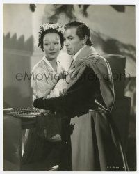 8s059 ADVENTURES OF MARCO POLO 7.5x9.5 still '37 Gary Cooper & Sigrid Gurie in yellowface makeup!