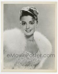 8s097 ANNA MARIA ALBERGHETTI 8x10.25 still '57 sexy skimpy lace & fur from Ten Thousand Bedrooms!