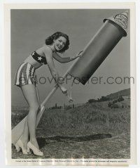 8s098 ANNE GWYNNE 8.25x10 still '44 in skimpy 4th of July outfit, giving holiday greeting to Tojo!