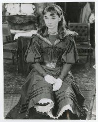 8s109 AUDREY HEPBURN stage play 6.75x8.25 still '52 23 years old in her Broadway debut as Gigi!