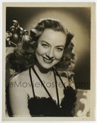 8s111 AUDREY TOTTER 8x10.25 still '40s head & shoulders smiling close up wearing sexy dress!