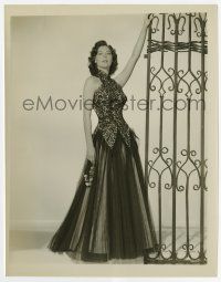 8s113 AVA GARDNER 8x10.25 still '50s incredible full-length portrait in sexy evening gown!