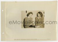 8s116 BACHELOR & THE BOBBY-SOXER candid 8x11 key book still '47 Myrna Loy plays chess w/ stand-in!