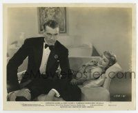 8s153 BLUEBEARD'S EIGHTH WIFE 8.25x10 still '38 sexy Claudette Colbert smiles at Gary Cooper!