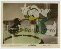 8s001 DONALD'S PENGUIN color 8x10.25 still '39 Donald gets angry at penguin swimming in bowl!
