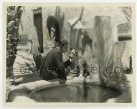 8s287 GARDEN OF ALLAH 8x10.25 still '36 Charles Boyer petting his new friend, Corky the dog!