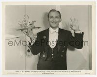8s339 HERE IS MY HEART 8x10.25 still '34 close up of waiter Bing Crosby in tuxedo & smiling big!