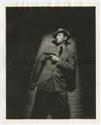 8s345 HIGH WALL deluxe 8x10 still '48 best image of Robert Taylor holding gun in the shadows!