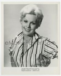 8s444 KIM NOVAK 8.25x10 still '56 portrait in striped shirt making The Man with the Golden Arm!