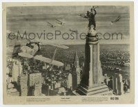 8s446 KING KONG 8x10 still R52 classic image of the giant ape on Empire State Building & planes!