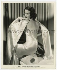 8s454 KITTY CARLISLE 8x10 key book still '34 modeling a sexy satin dress from Murder at the Vanities