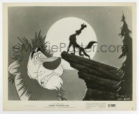 8s464 LAMBERT THE SHEEPISH LION 8.25x10 still '51 Disney cartoon, he's scared of wolf howling!
