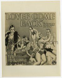 8s511 LOVER COME BACK 8x10 still '31 6-sheet art of Betty Bronson, Jack Mulhall & sexy swimmers!