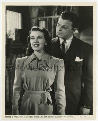8s513 LUCKY PARTNERS 7.75x9.75 still '40 great close up of smiling Ginger Rogers & Jack Carson!