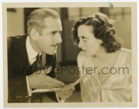 8s655 PAID 8x10 still '30 crazy Joan Crawford doesn't like what John Miljan is showing her!
