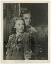 8s765 SERGEANT MADDEN 8x10 still '39 romantic close up of pretty young Laraine Day & Alan Curtis!