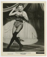 8s767 SEVEN THIEVES 8.25x10 still '59 sexy Joan Collins in skimpy outfit on stage in Monte Carlo!