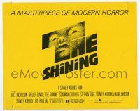 8s039 SHINING 8x10 mini LC '80 Stephen King, Stanley Kubrick, great title art by Saul Bass!