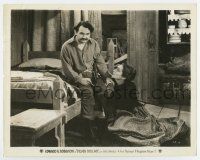 8s784 SILVER DOLLAR 8x10.25 still '32 Aline MacMahon on her knees by Edward G. Robinson on bed!