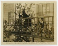 8s816 SORORITY HOUSE 8x10.25 still '39 Barbara Read watches Anne Shirley climbing fire escape!