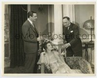 8s827 STAMBOUL QUEST 7.75x9.75 still '34 Myrna Loy is pampered by George Brent & Lionel Atwill!