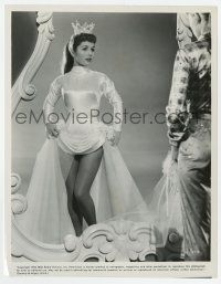8s856 SUSAN SLEPT HERE 8x10.25 still '54 sexy Debbie Reynolds wearing fancy gown in mirror!