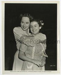 8s903 THIS LOVE OF OURS 8x10.25 still '45 great c/u of Merle Oberon hugging Sue Endland!