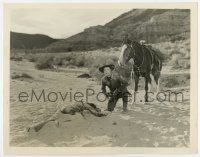 8s904 THREE GODFATHERS 8x10.25 still '36 cowboy Chester Morris finds man half buried in the sand!