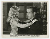 8s939 TWO MRS. CARROLLS 8x10.25 still '47 c/u of little Ann Carter comforting Humphrey Bogart!