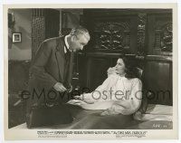 8s940 TWO MRS. CARROLLS 8x10.25 still '47 doctor Nigel Bruce visits Barbara Stanwyck sick in bed!