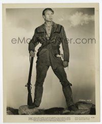 8s946 UNCONQUERED 8.25x10 still '47 full-length Gary Cooper standing with rifle in one hand!