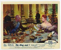 8s025 KING & I color English FOH LC '56 Deborah Kerr & Yul Brynner toasting, Rodgers & Hammerstein