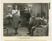 8s583 MIRACLE ON 34th STREET deluxe 8x10 still '47 Edmund Gwenn, Maureen O'Hara with phone & Payne!