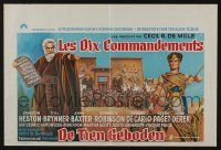 8t028 TEN COMMANDMENTS Belgian R70s Cecil B. DeMille classic starring Charlton Heston & Yul Brynner!