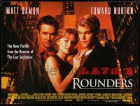 8t091 ROUNDERS DS British quad '98 poker players Damon & Norton with sexy Gretchen Mol!