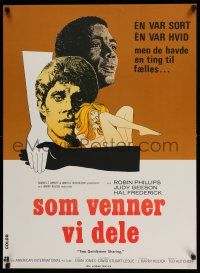 8t667 TWO GENTLEMEN SHARING Danish '71 interracial romance, white man shares girl with black man!